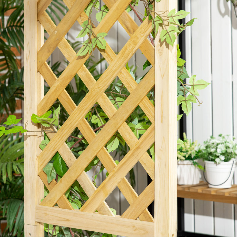 Banc de jardin pour patio avec tonnelle et pergola