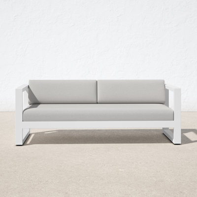 Camela Outdoor Patio Sofa with Sunbrella Cushions