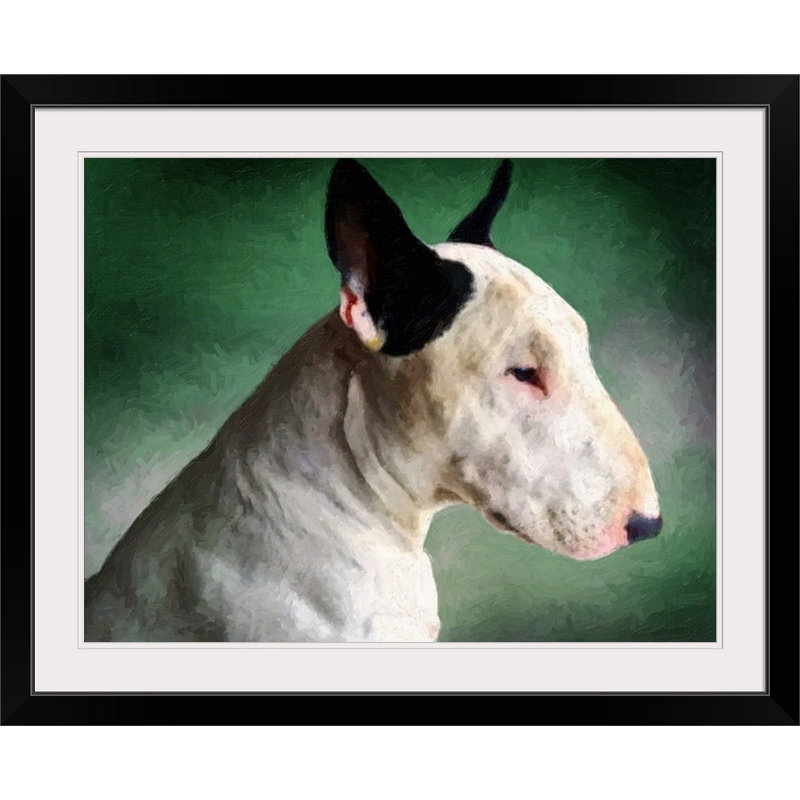 «Bull Terrier» par Francy, impression, H 27 po x l 36 po x P 1,5 po, Toile