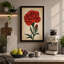 Crimson Carnation Study Botanical - Wrapped Canvas-545303463-545303456