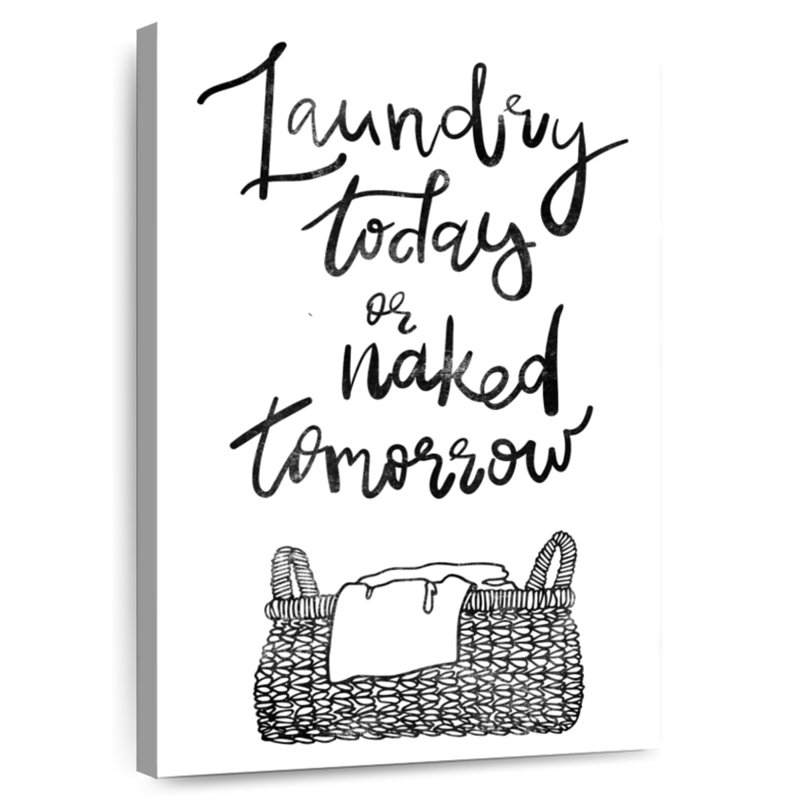Tergel Laundry Today Typography, 45" H x 30" W