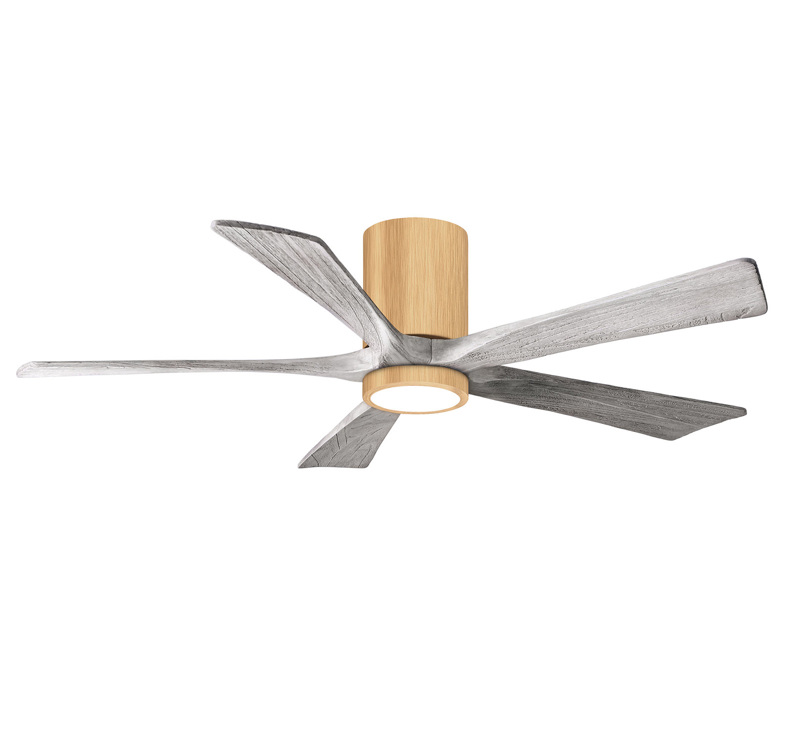 Irene Ceiling Fan with LED Light Kit, Light Maple, 52", Barn Wood Tone