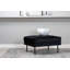 Dareon 64cm Wide Velvet Rectangle Ottoman-415782477