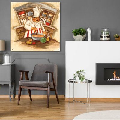  'Gastronomie' by Silvia Vassileva Acrylic Glass Wall Art, 36" x 36"