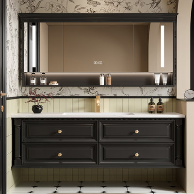 Retro simple American-style bathroom cabinet