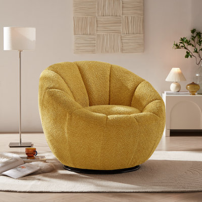 Fauteuil d'appoint pivotant rembourré