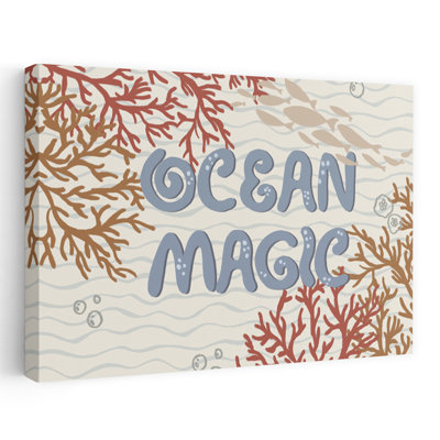 Ocean Magic Peaceful Serene Whimsical Fish Nature Ocean Wall Art Print