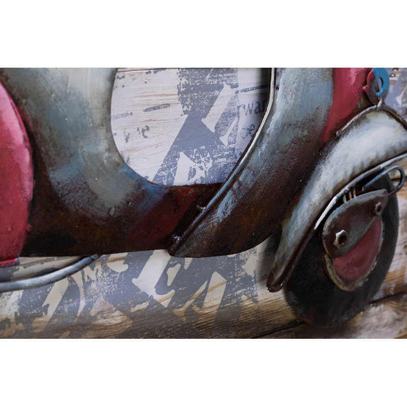 Handmade Traditional Transportation Wall Decor on Metal