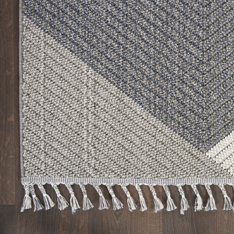 Tapis gris contemporain Mabelle, Rectangle 4 pi x 6 pi 2 po