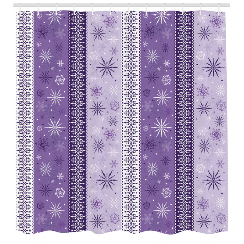 Shower Curtain with Hooks Included, 70" H x 69" W