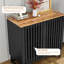 Armoire à grille moderne à lattes, pieds en métal - standard