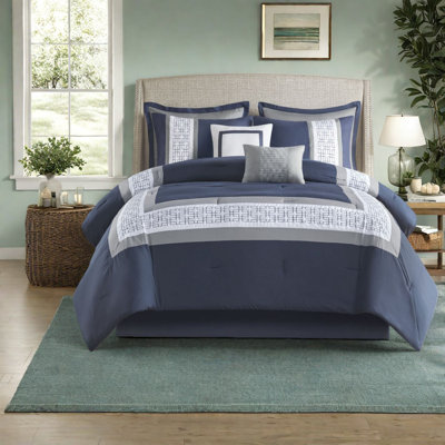 Ensemble de literie 8 pièces Elegant Navy