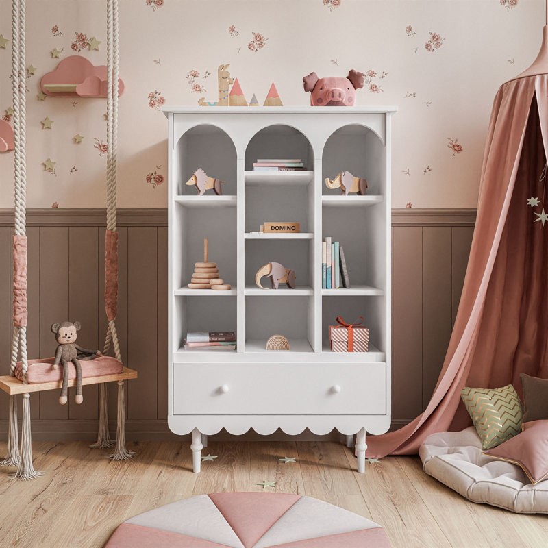 Gunwald Kids Bookcase, White