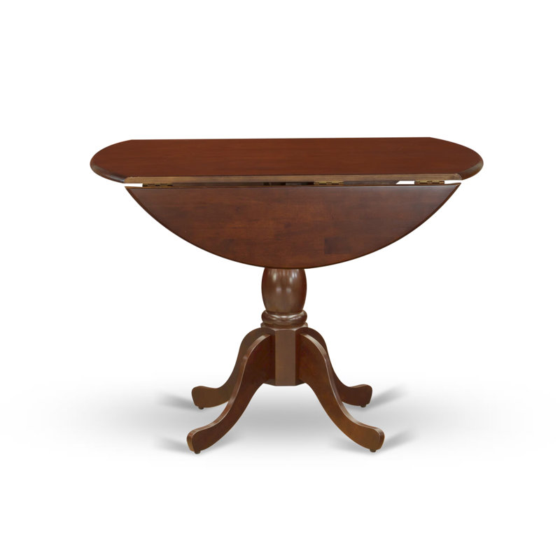 L'ensemble de table de salle à manger 5 pièces pour 4 personnes comprend une table de cuisine ronde avec Dropleaf et 4 chaises de cuisine, 42 x 42 pouces, acajou