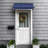Awntech Charleston Acrylic Fabric Awning with Iron Scroll Arms-111684916-111684934