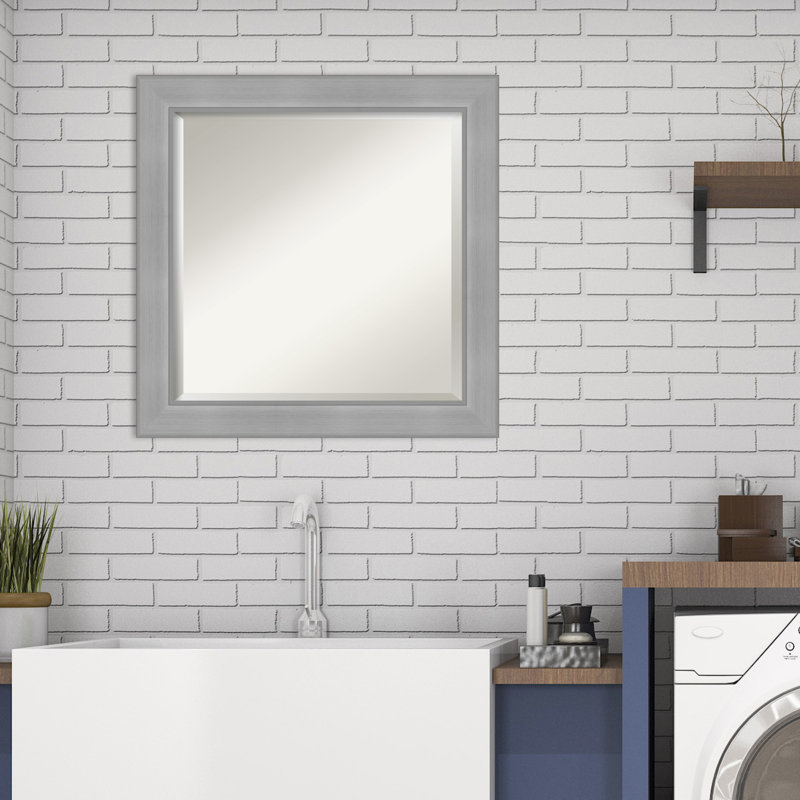 ShipstStour Flat Wall Mirror, 25" x 25"