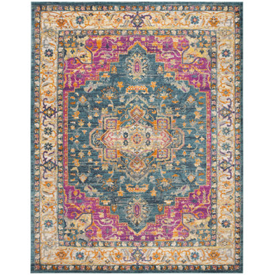 Tapis oriental bleu / rose Felty
