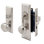 Diecast Single Cylinder Entry Door Mortise Lockset, 2-1/2 Inch Backset, Satin Nickel Finish (Single Pack)