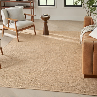 Gerri Solid Colour Flatweave Area Rug