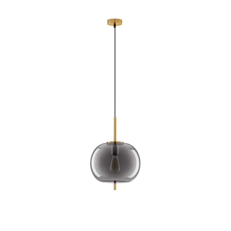 LATO 1 - Light BRASS GOLD & SMOKEY Pendant