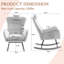 Chaise berçante avec poche-1724081319