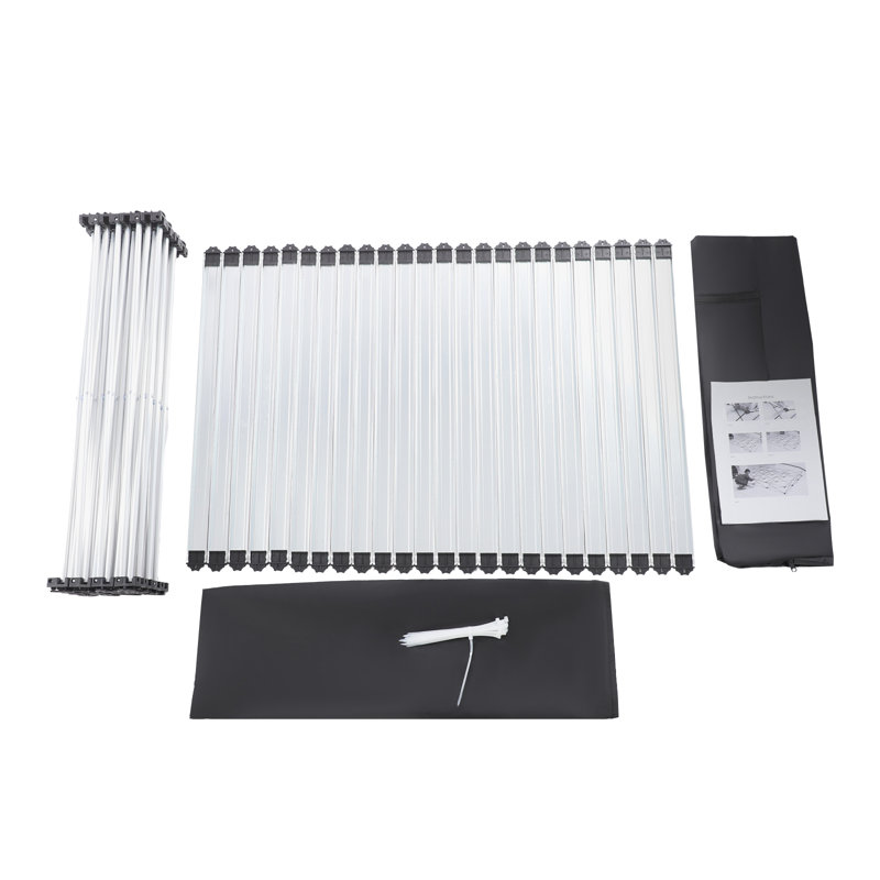 Support portatif pliable avec cadre de rangement et sac de rangement