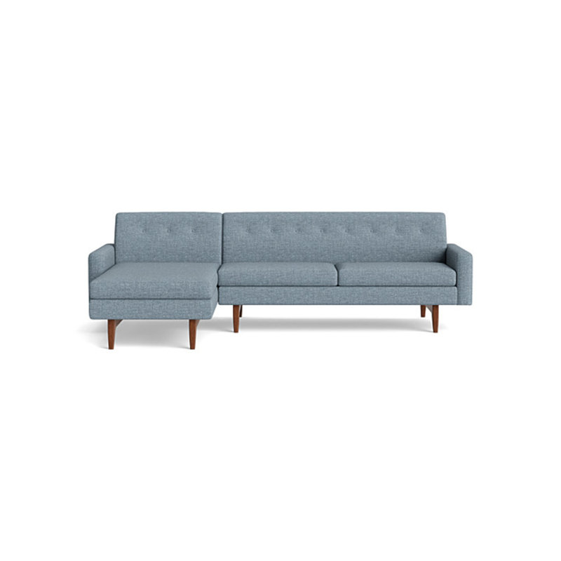 Tyler Chaise Sectional, Left Hand Facing, Performance Weave - Spruce