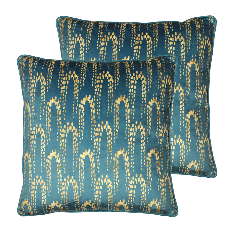 Square Throw Cushion, Petrol