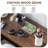 Farmhouse 5 Drawers Dresser Wood Rustic with Sliding Barn Door & Shelf-1147057876