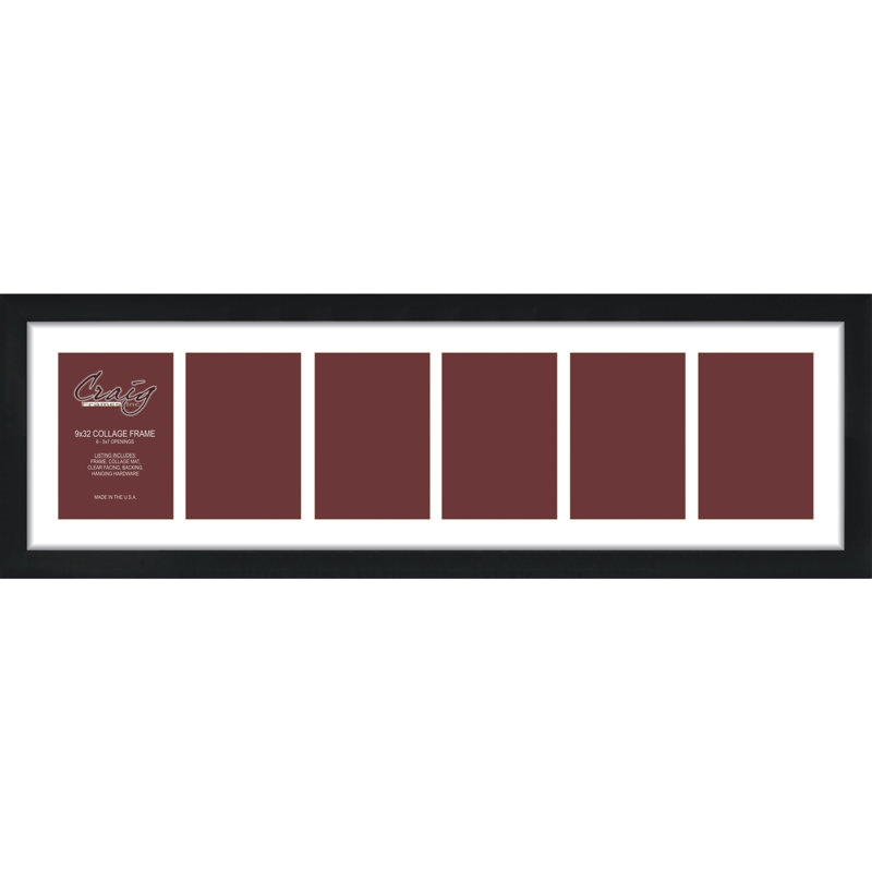Cadre photo mat noir, 5 po x 7 po, 9 po x 32 po