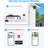 8CH DVR Security Camera System with 1080P Wired Dome Outdoor camera, IP66, 80ft Night Vision