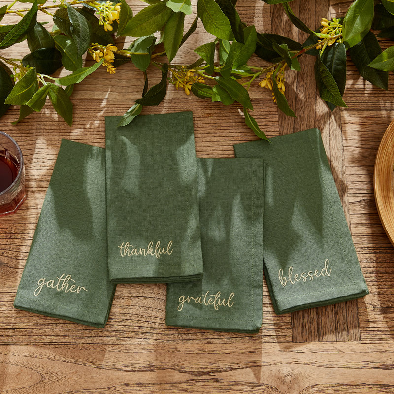 Serviette 100% coton Aveneet, Verte