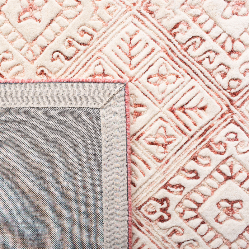 Fulvia Hand Tufted Wool Southwestern Rug, Square 6'
