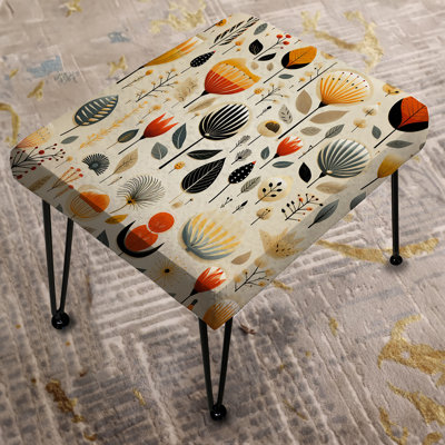 Vintage Scandinavian Charm - Midcentury Rectangle Ottoman
