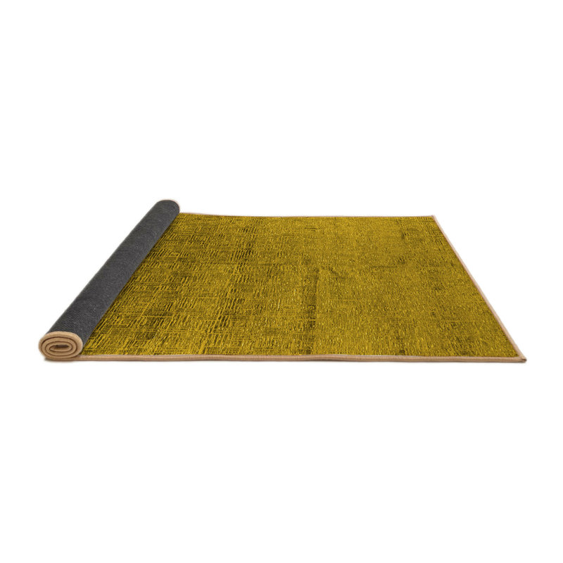 Tapis jaune Mid-Century moderne 2702