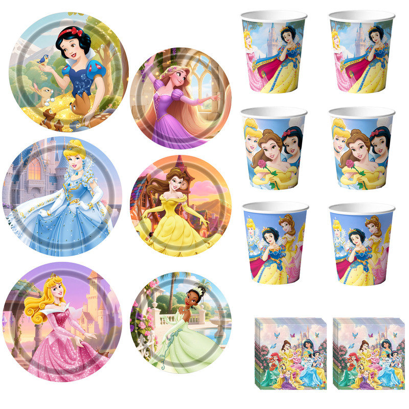 120Pcs Princess Birthday Party Supplies