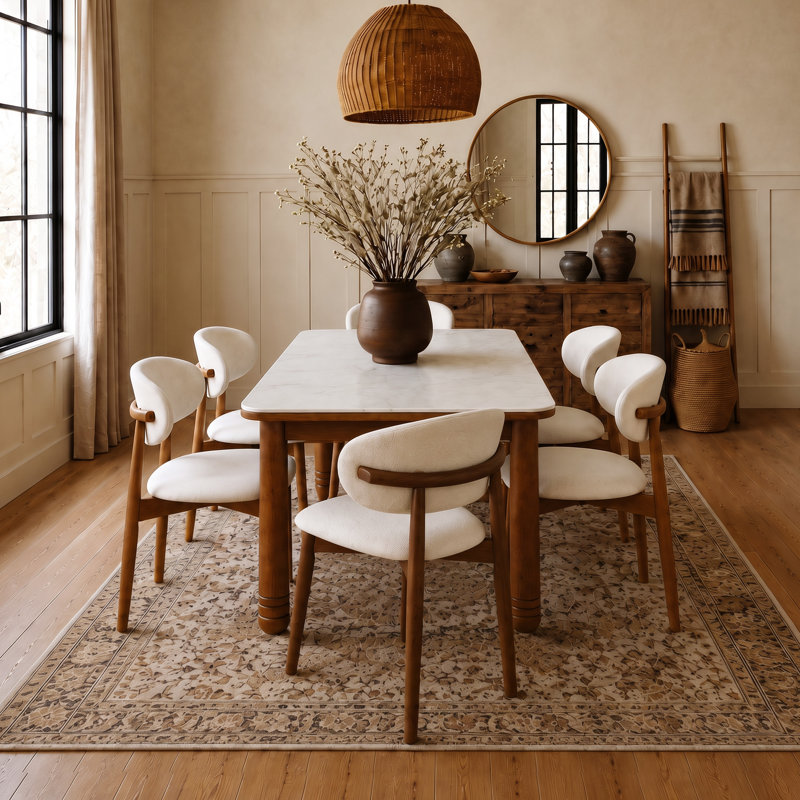 63" 7-Piece Sintered Stone Table Set