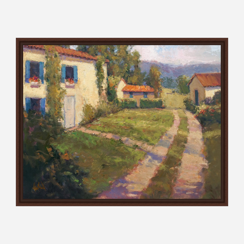 «Blue Gate», reproduction d'art sur toile, Brun