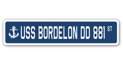 Bordelon Dd 881 Street Sign Heavy Duty Plastic 4" X 18"