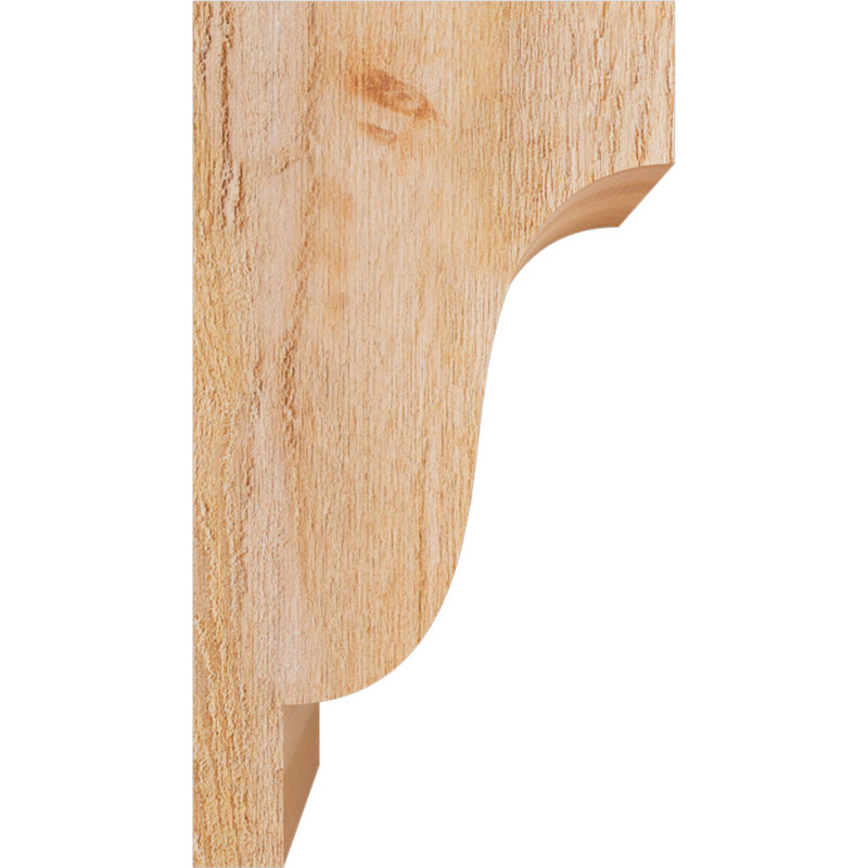 Newport Corbel, H 18 po x l 6 po x P 10 po, Cèdre rouge, Sciage brut