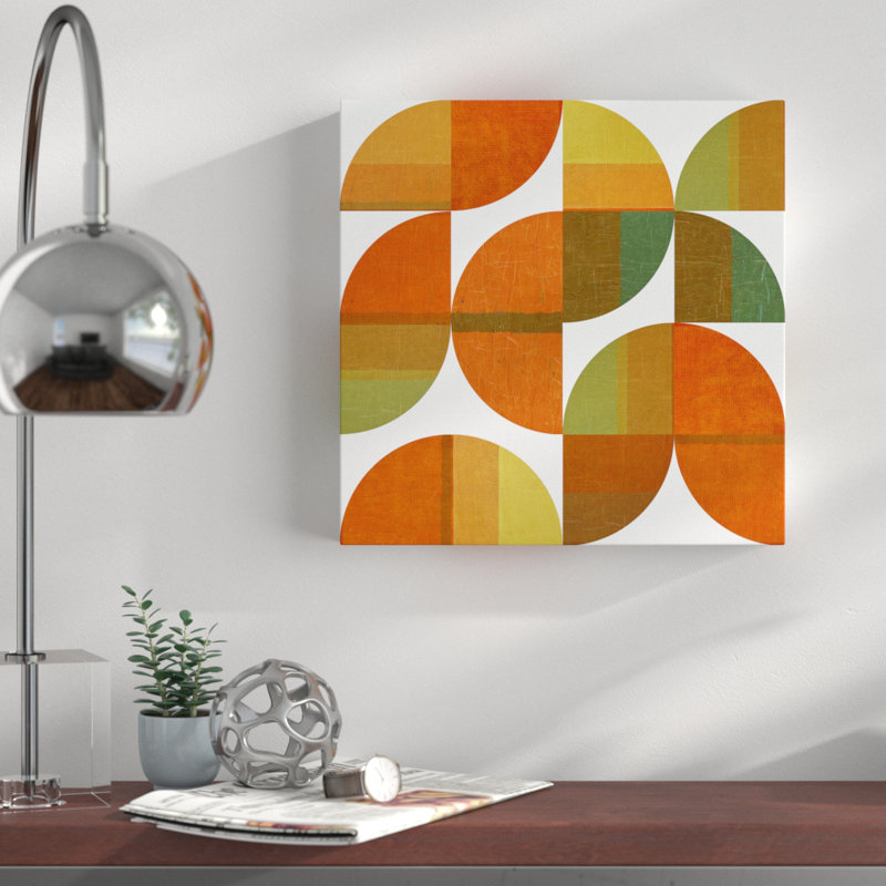 « quatre suns quartered 1,0 », reproduction d’art sur toile tendue, H 35 po x l 35 po x P 2 po