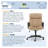 Serta Hannah Executive Office Chair, Ergonomic Lumbar Support, Firm Seat Cushion, Deep Body Pillows-17968996-92240312