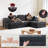 104" Boneless Modular Sectional Sofa with Chaise, Deep-Seat Compressed Chenille Couch, Memory Foam Cushioning, No-Assembly Required-1680215951