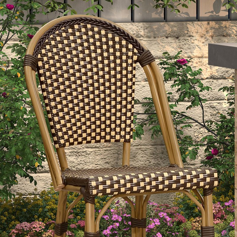 Tabouret de bar 30 po Varda, Brun / bambou
