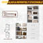 Système de garde-robe modulaire, conception polyvalente et personnalisable pour un rangement et une organisation efficaces-124865252