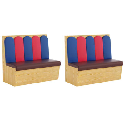 Restaurant Cafe Dessert shop Bakery Modern bench Faux Leather Upholstered Bench