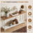 60" W Farmhouse Narrow Console Table, Entryway Table, 2-Tier Sofa Table with Distressed Finish