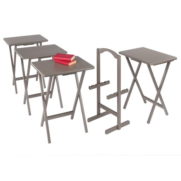 Latitude Run® Alex 5-pc Snack Table Set | Wayfair