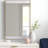 Lina Rectangular Metal Wall Mirror with Marble-1622847877