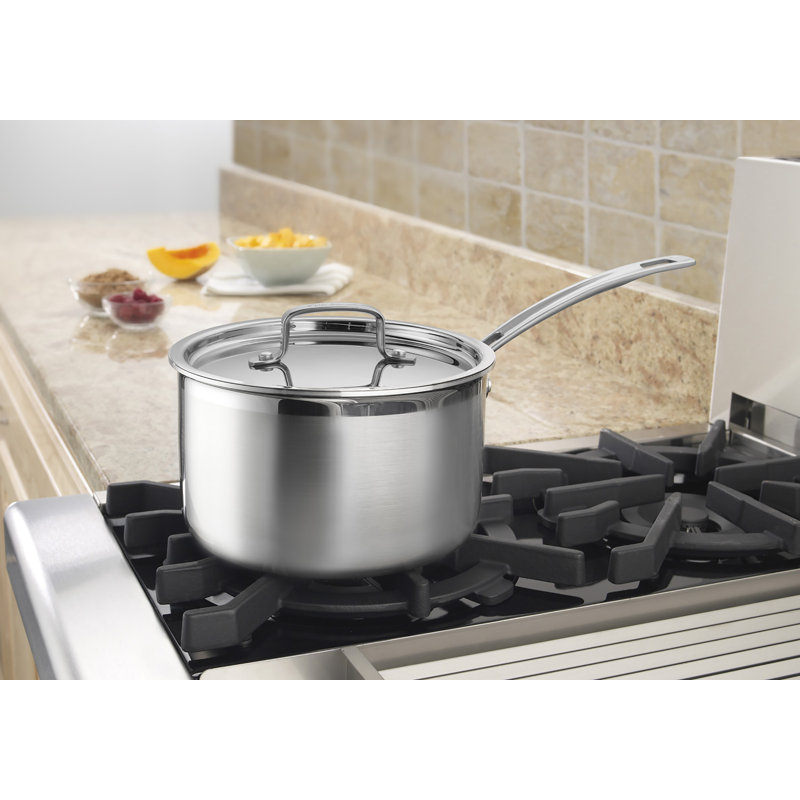 Cuisinart Multiclad Pro Triple Ply Saucepan with Cover, 4 Quarts
